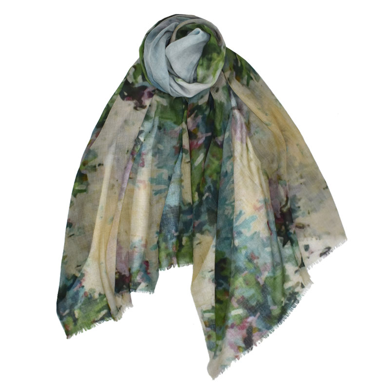 Emirate Floral Wool Scarf