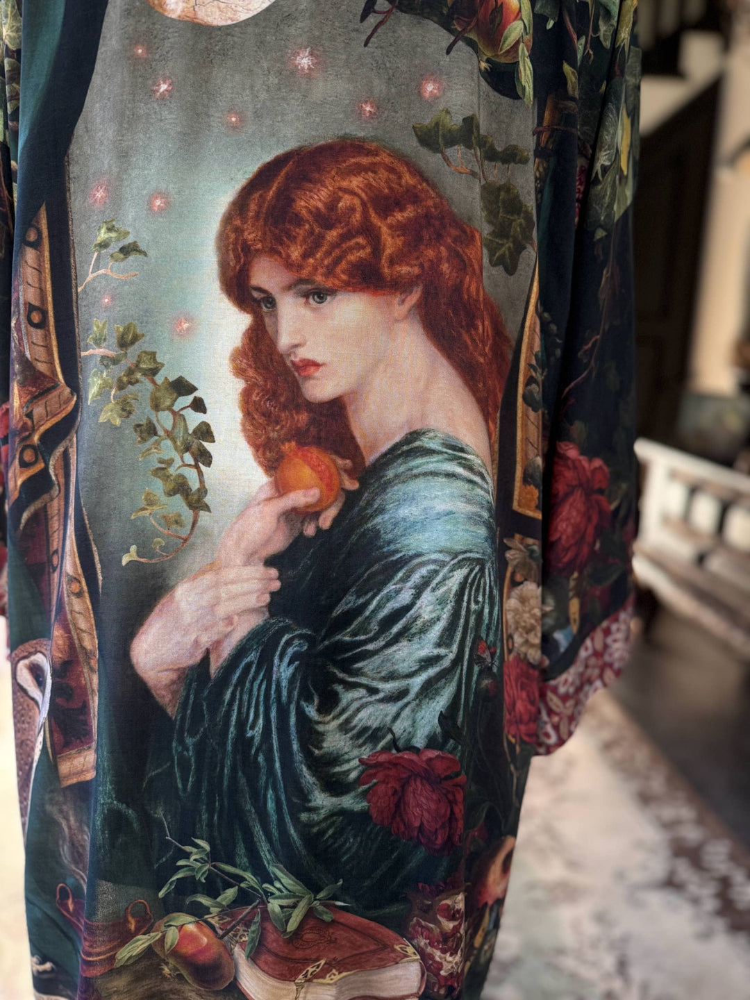 Solstice Matineé (mid-length) duster ft Persephone & Moon