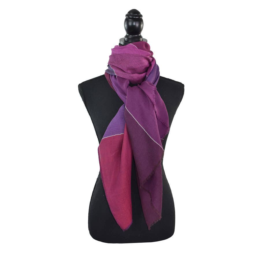 Racene Color Block Wool Scarf