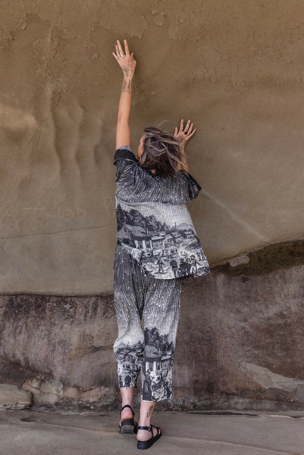 The Stargazer Matineé Duster (mid-length) w/ Celestial Print