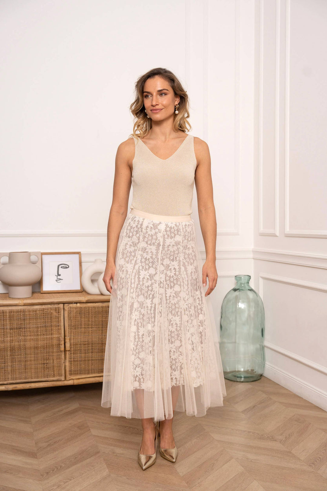 March Tulle & Lace Skirt