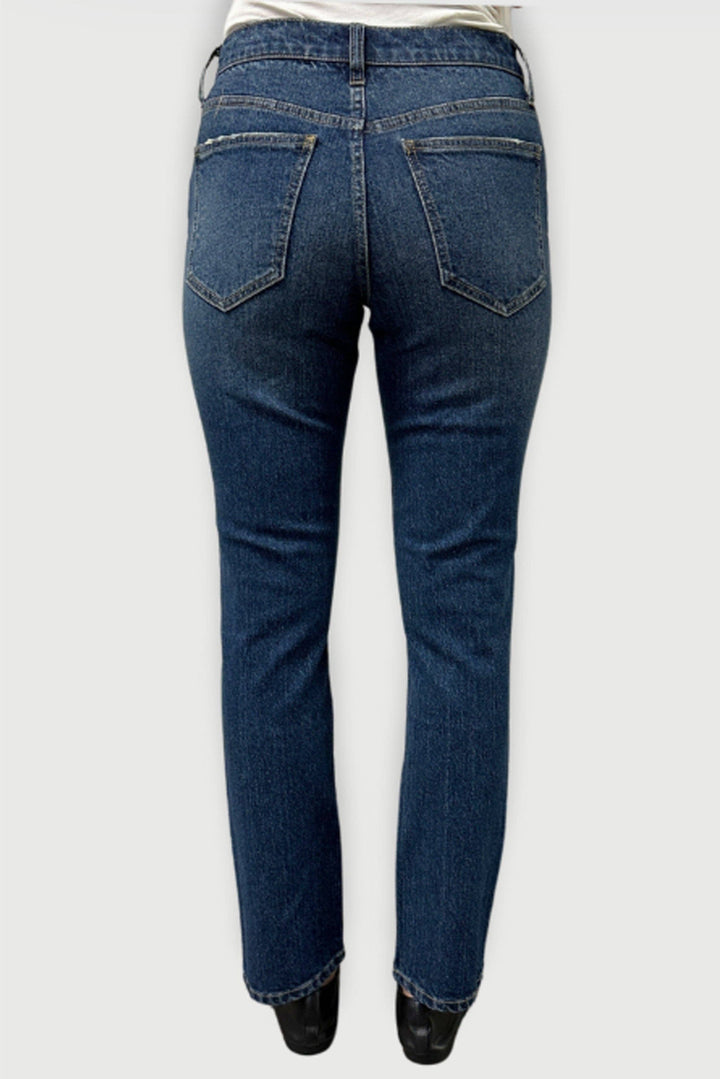 Crosby Mid Rise Relaxed Taper Dark Indigo Wash