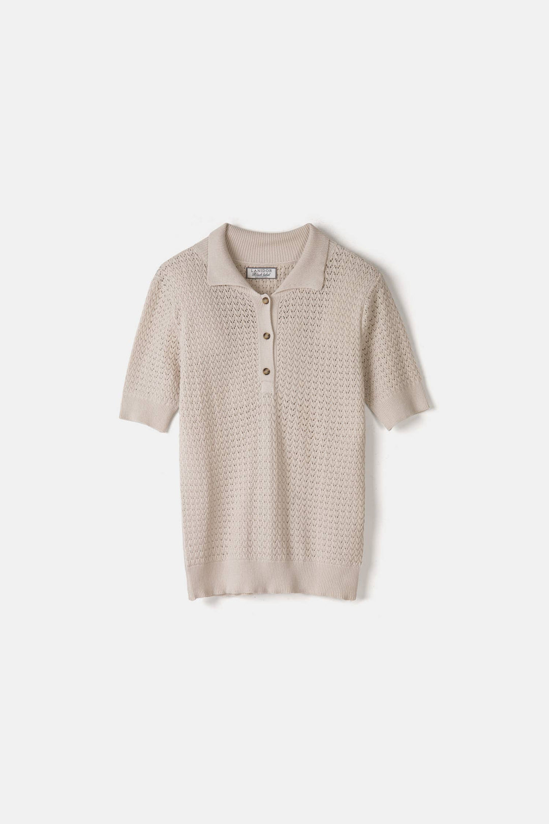Knit Sweater With Polo Collar