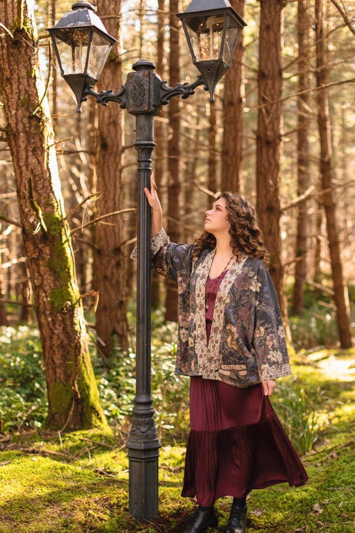 Lionheart Fleece Cottage Cardigan Kimono Jacket