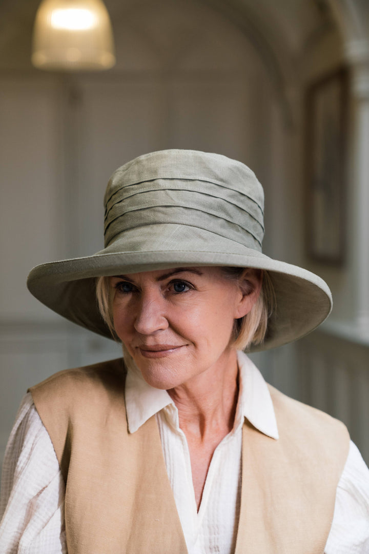 Large Brim Linen, Packable Sun Hat
