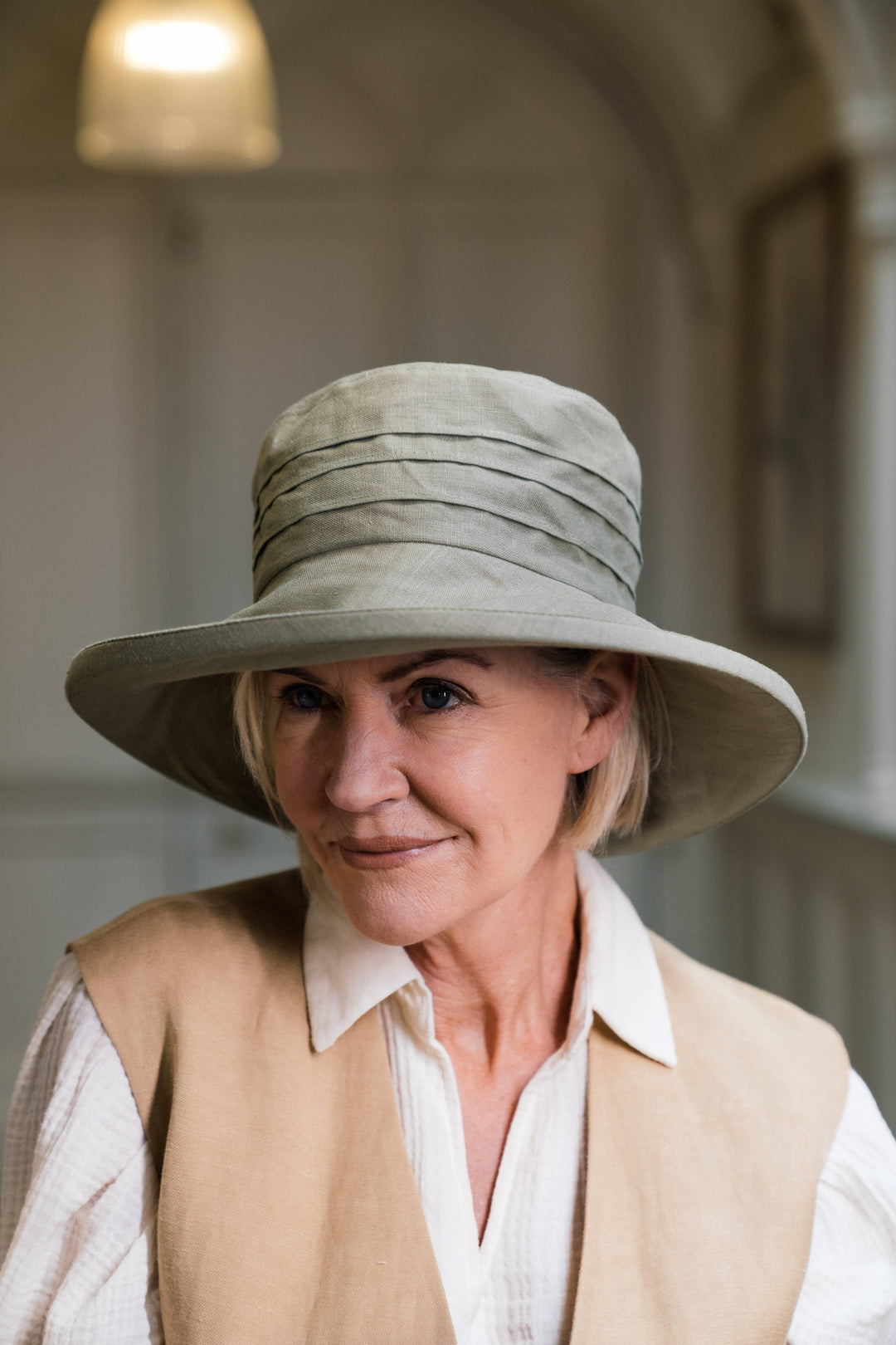 Large Brim Linen, Packable Sun Hat