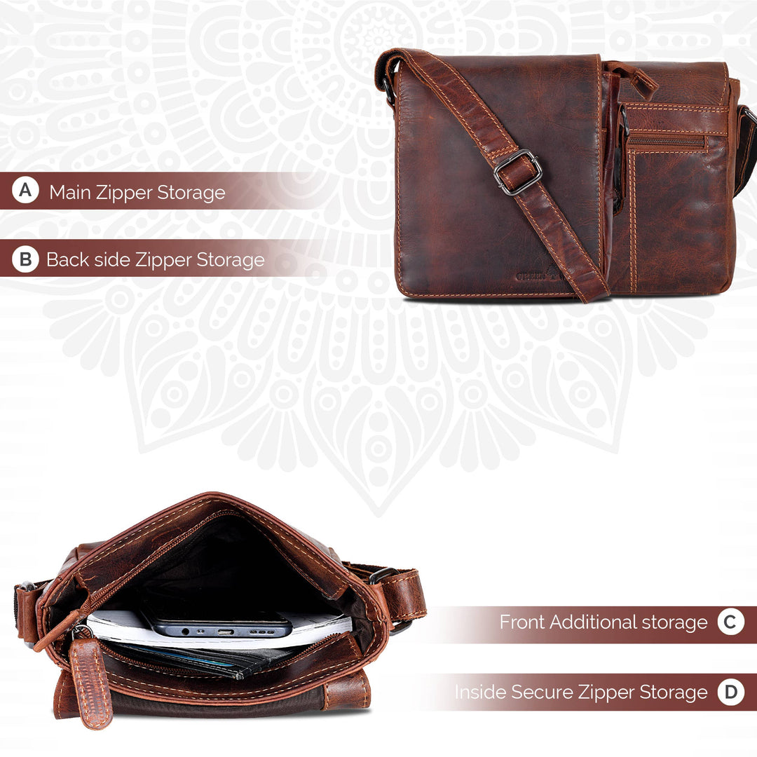 Leather Shoulder Bag Luna