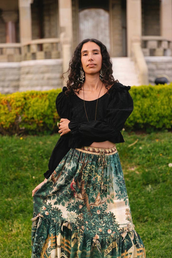 Wildheart Atelier Skirt w/ Pockets, Tassles & Unicorn