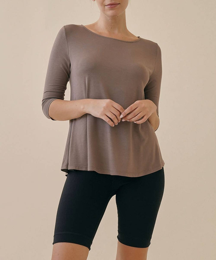 Bamboo Elbow Sleeve Top