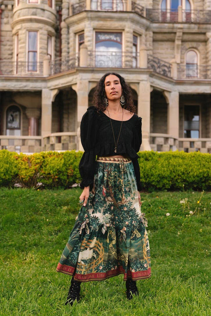 Wildheart Atelier Skirt w/ Pockets, Tassles & Unicorn