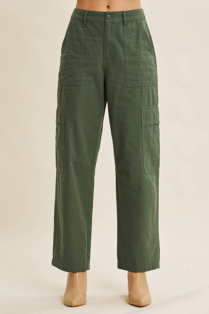 Endlessly Wearable Cotton Garment-Washed Cargo Pants