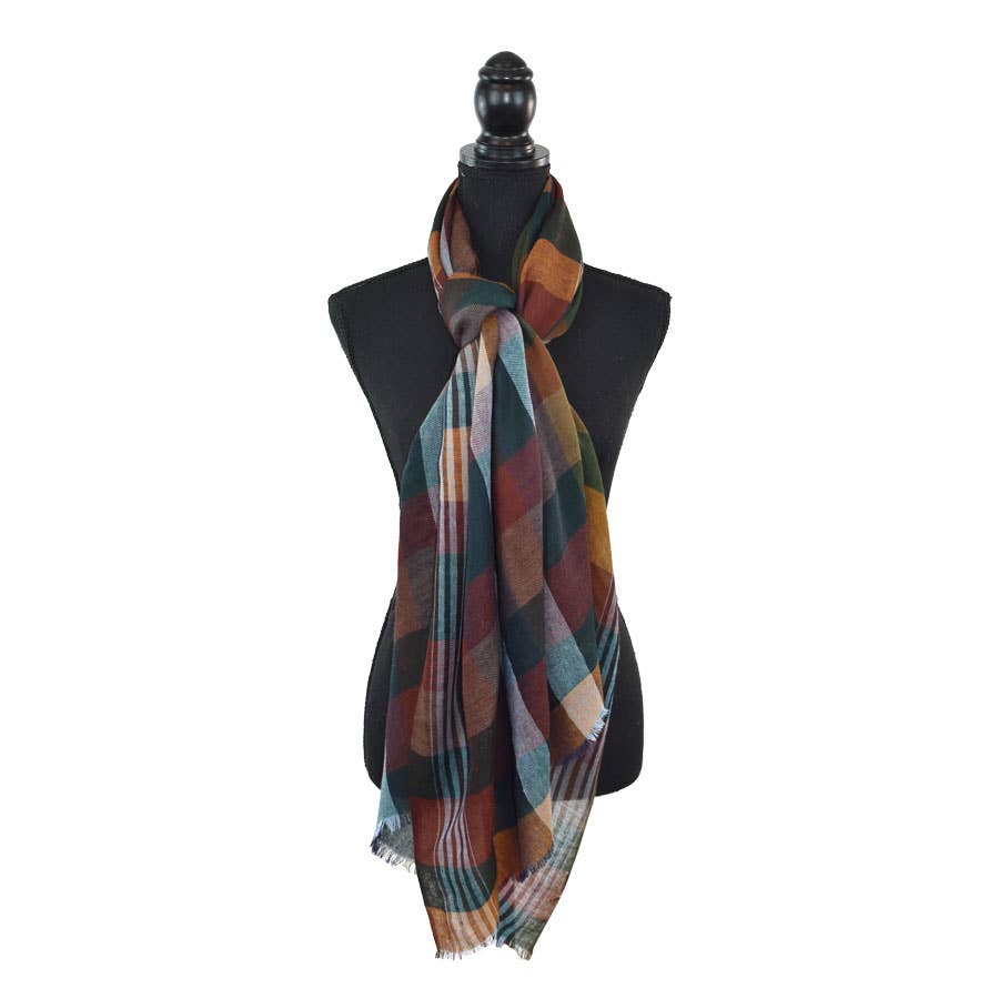 Juno Soft Plaid Scarf
