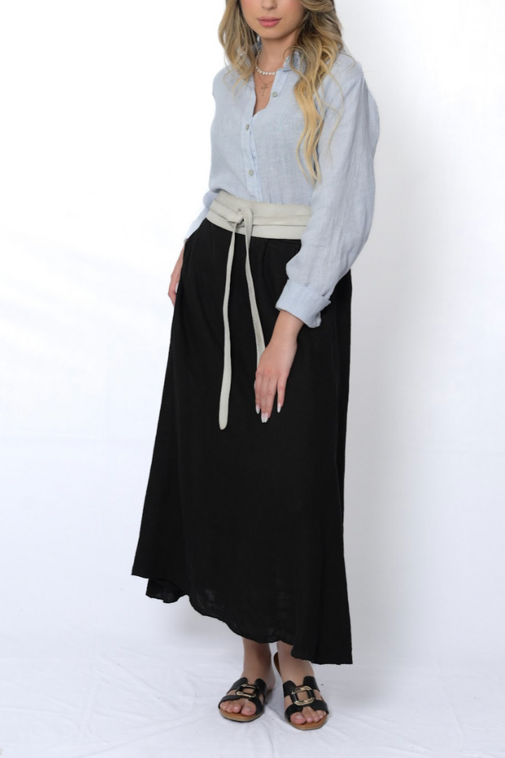 Linen Long Skirt