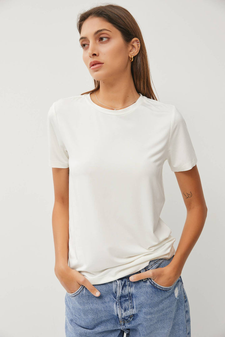 Bamboo/Modal Basic Round Neck T-Shirt
