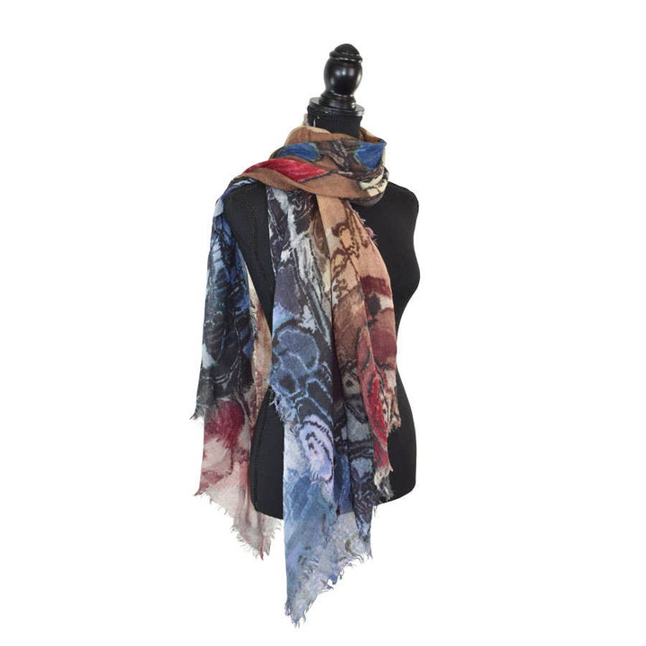 Atkinson Abstract Floral Scarf