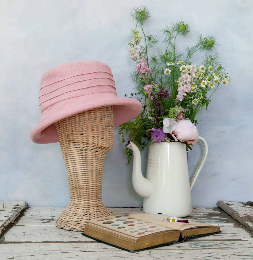 Small Brim, Packable Linen Sun Hat