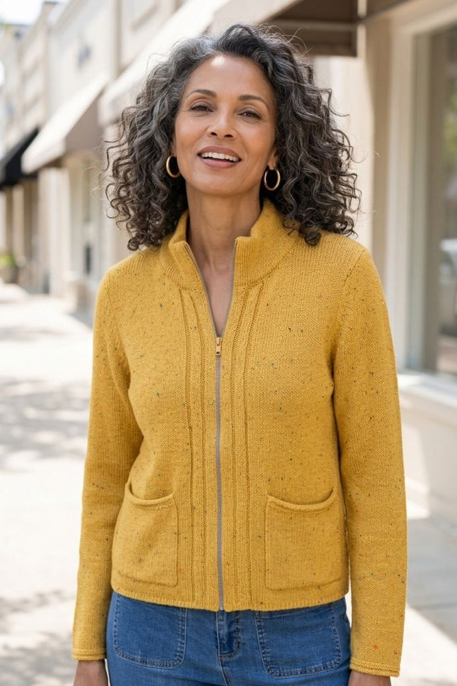 Harvest Tweed Birchwood Cardi
