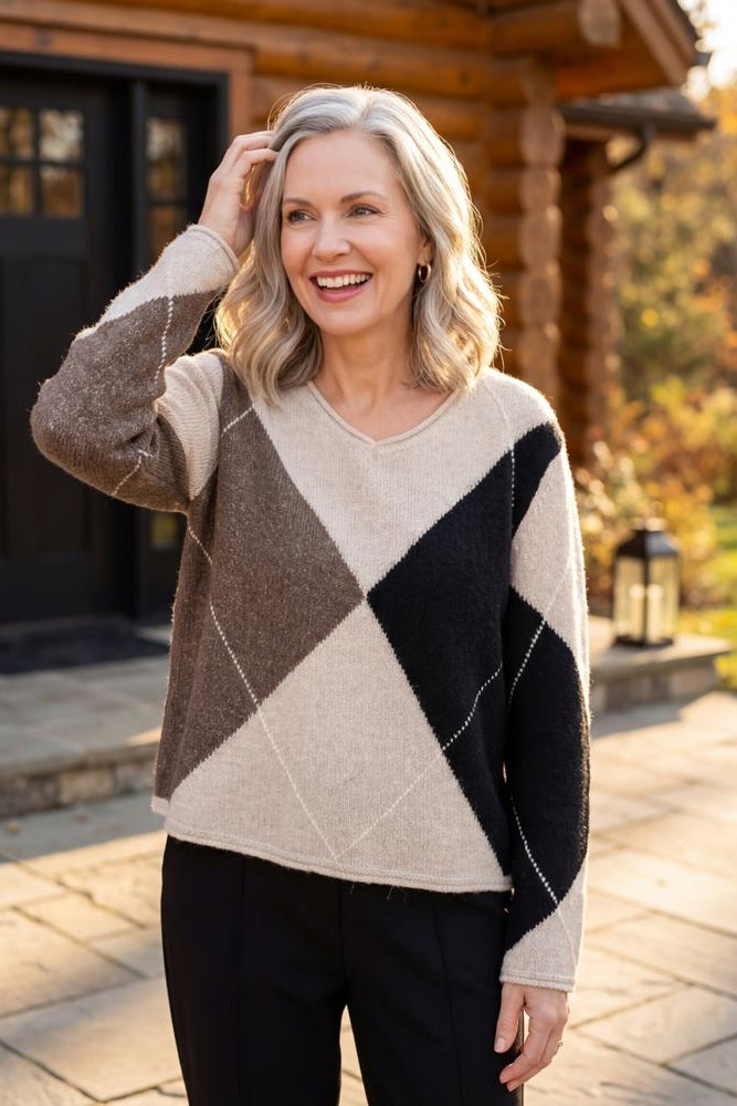 Alpine Argyle Pullover