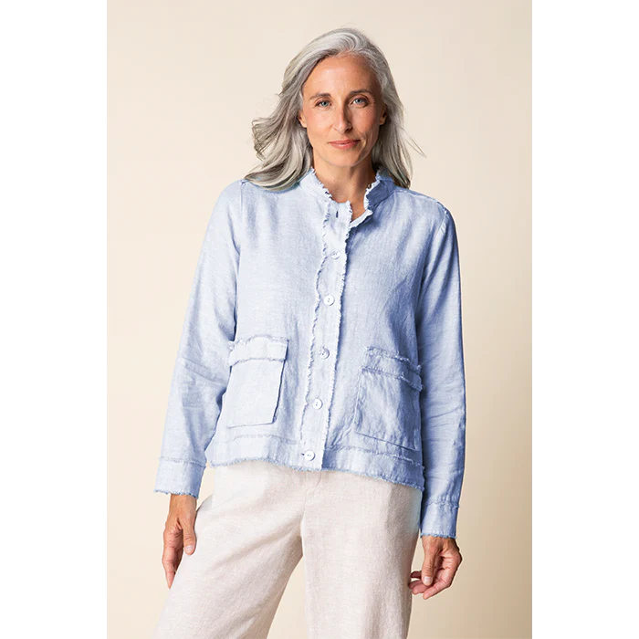 Linen Solid Summer Breeze Jacket