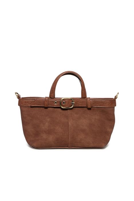 Aspyn Small Belted Sueded Tote