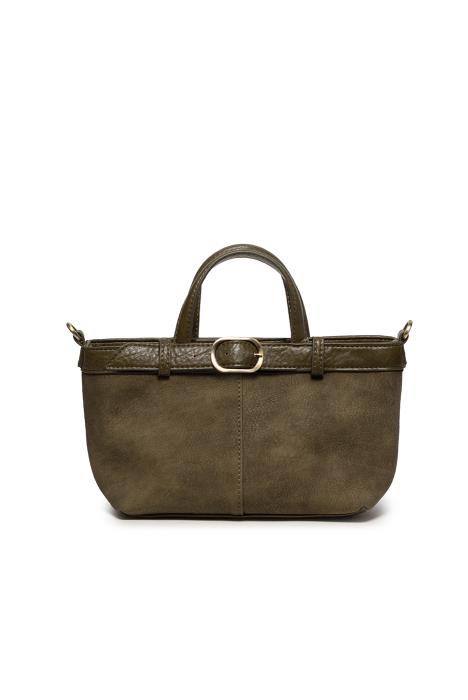Aspyn Small Belted Sueded Tote