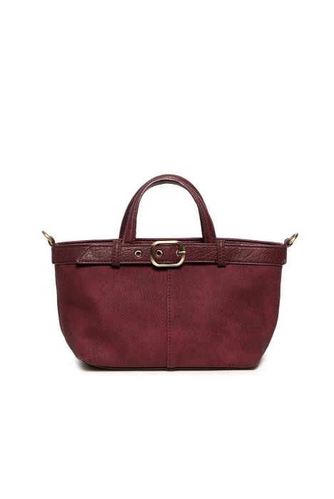 Aspyn Small Belted Sueded Tote