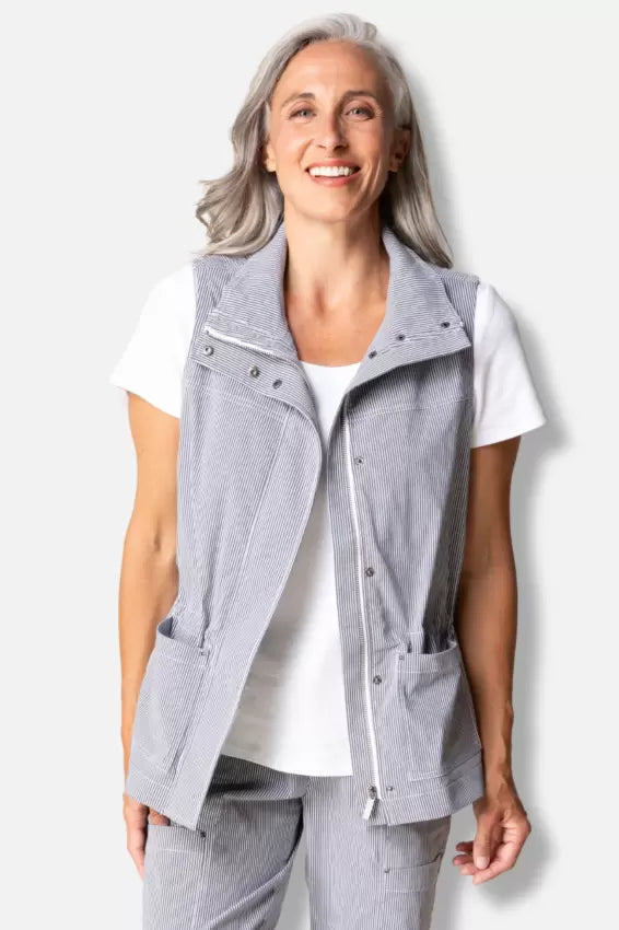 Cool Tech Stripe Layering Vest