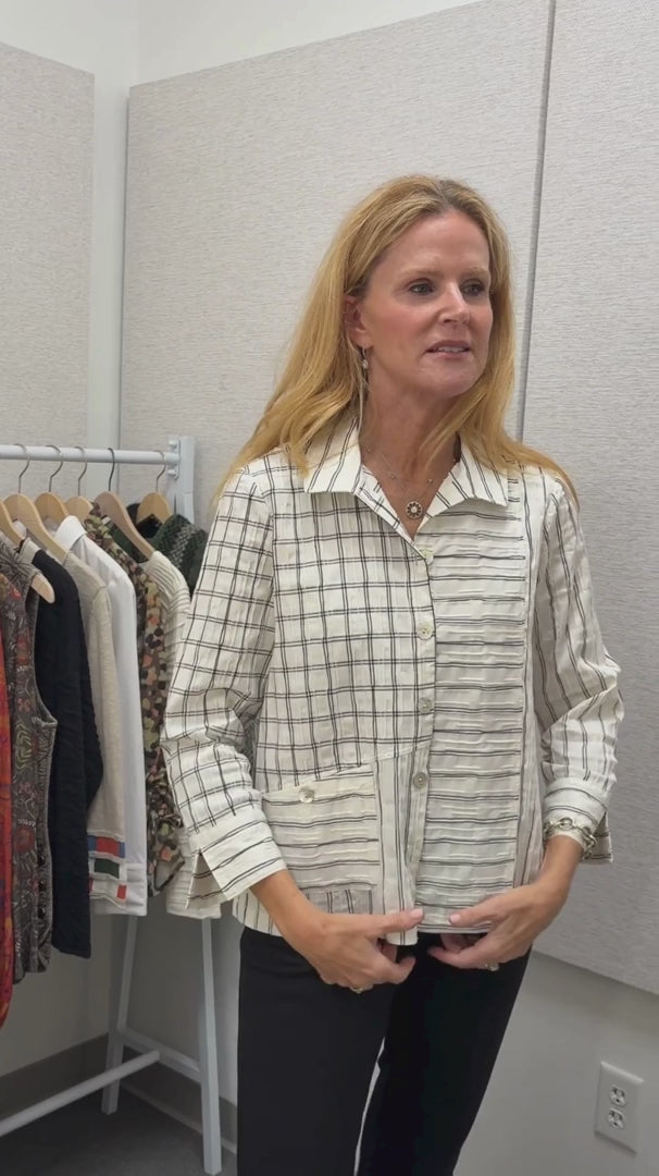 Tucked Dobby Mix Daphne Shirt