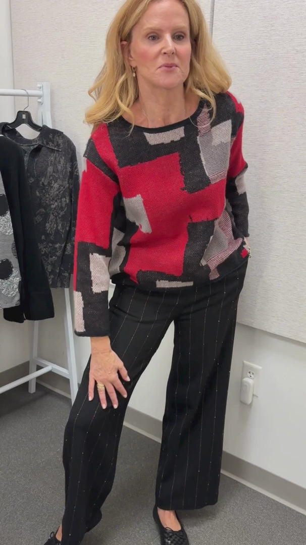 Pinstripe Kick Flare Pant