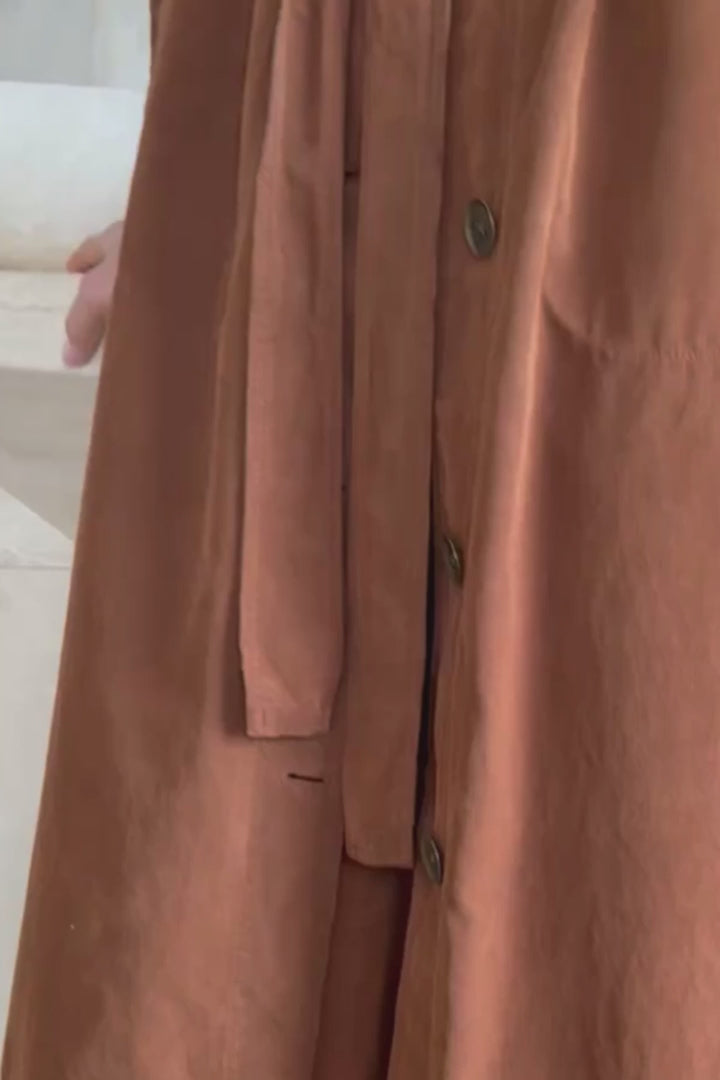 Embroidered Harun Trench