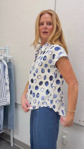 Linen Dot Cabana Shirt