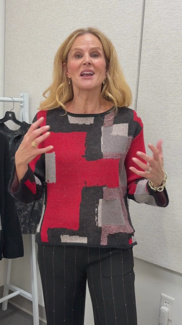 Collage Sweater Swing Pullover