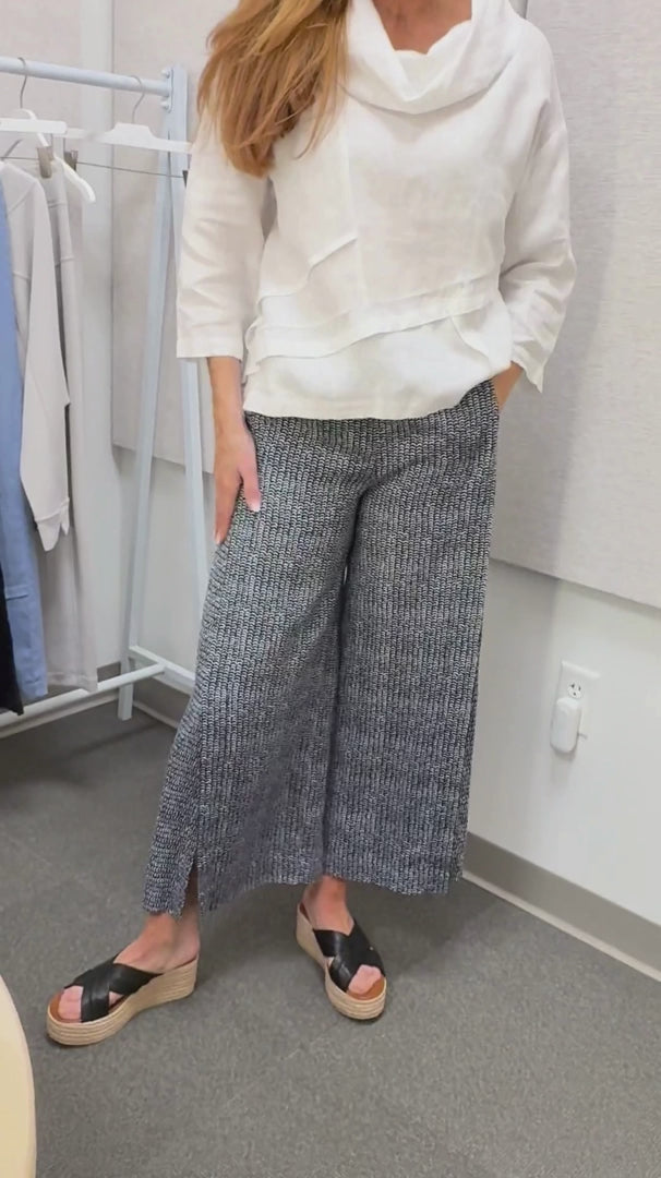 Olivia's Flax Stripe Gemma Flood Pant