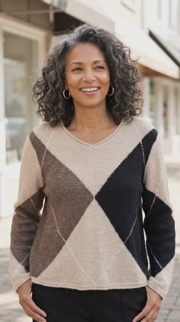 Alpine Argyle Pullover