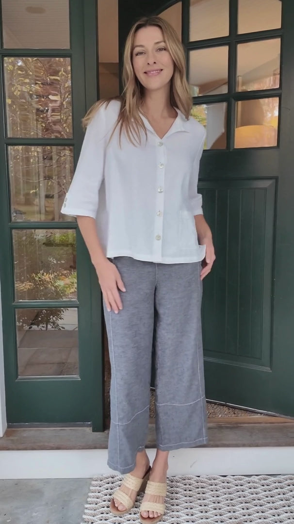 Linen Solid Camp Shirt