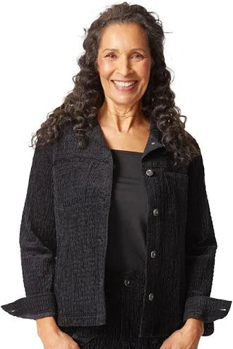 Rustic Stretch Cord Boyfriend Jacket