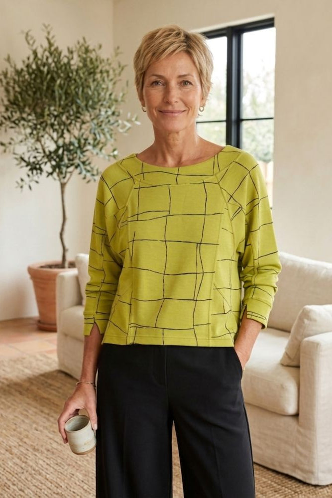 Featherlux Knit Print Pullover
