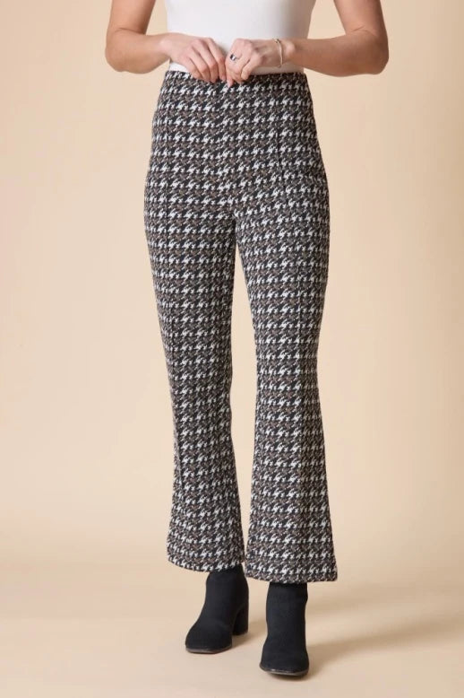 Luxe Ponte Print Kickflare Pant