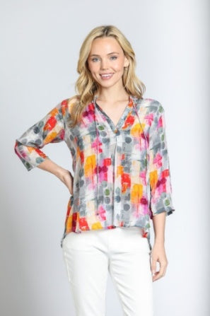 Multi Meaning V Blouse with Tassel