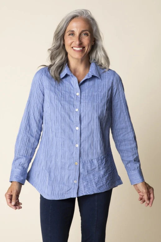 Santorini Stripe Selene Shirt