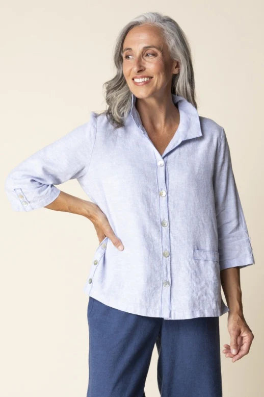 Linen Solid Camp Shirt
