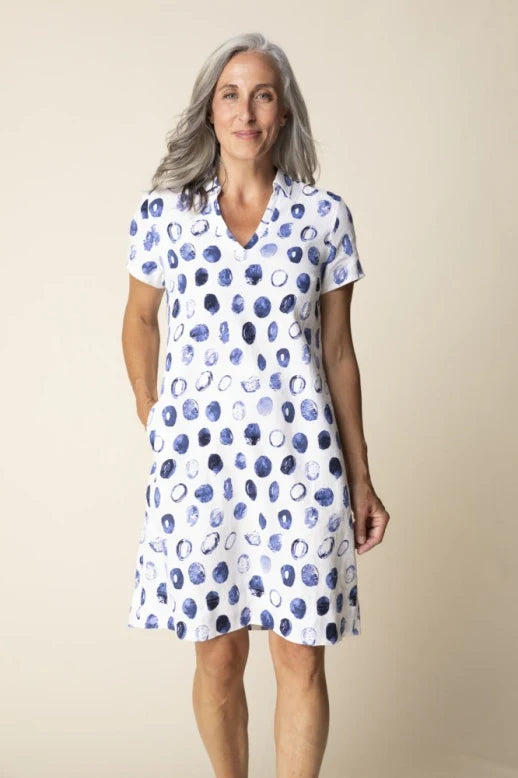 Linen Dot Maya Dress