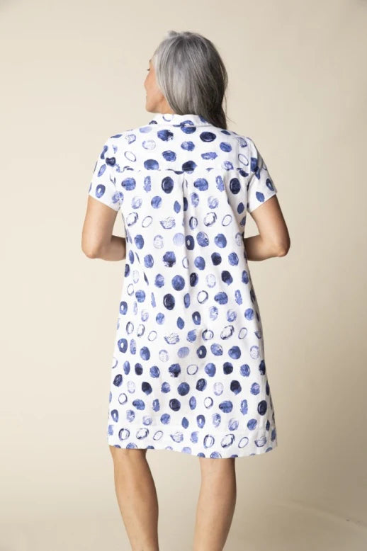 Linen Dot Maya Dress