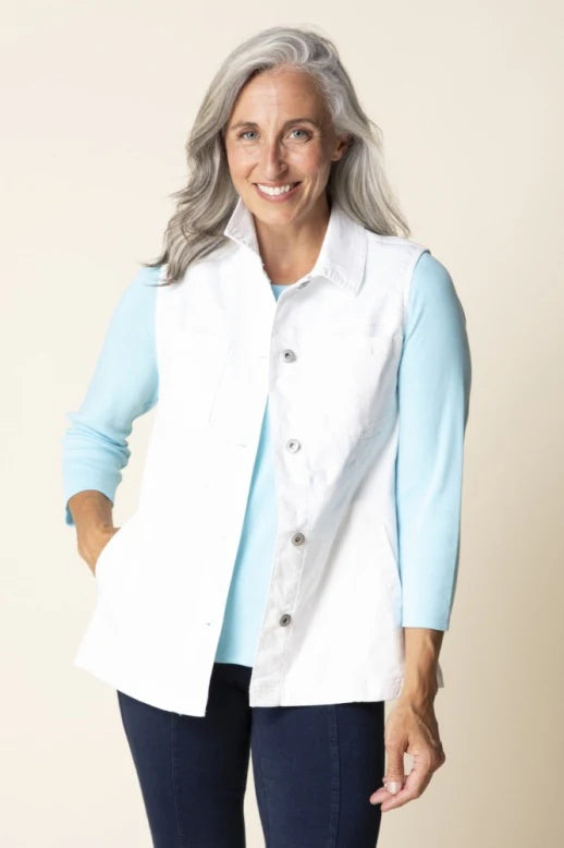 Stretch Denim Vest