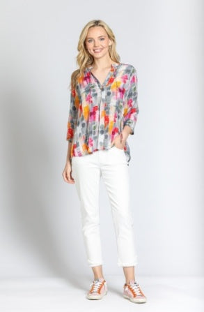 Multi Meaning V Blouse with Tassel