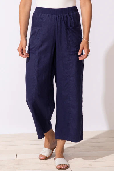 Lake Linen Beach Flood Pant
