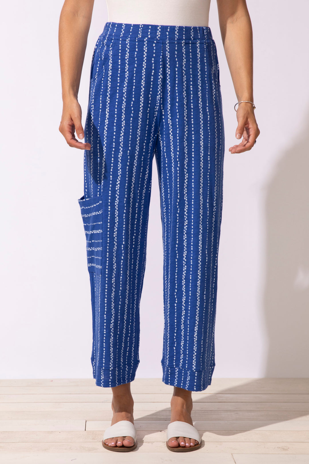 Driftwood Stripe J Pocket Flood Pant