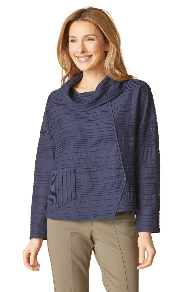 Ripple Effect Cowl Pullover