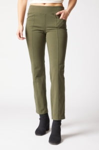 Stonewash Cotton Knits Seamed Pocket Pant