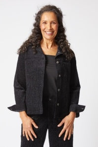Rustic Stretch Cord Boyfriend Jacket